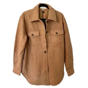BlankNYC Lets Get Lost Shacket Women’s Button Up Wool Blend Jacket Size M NWT